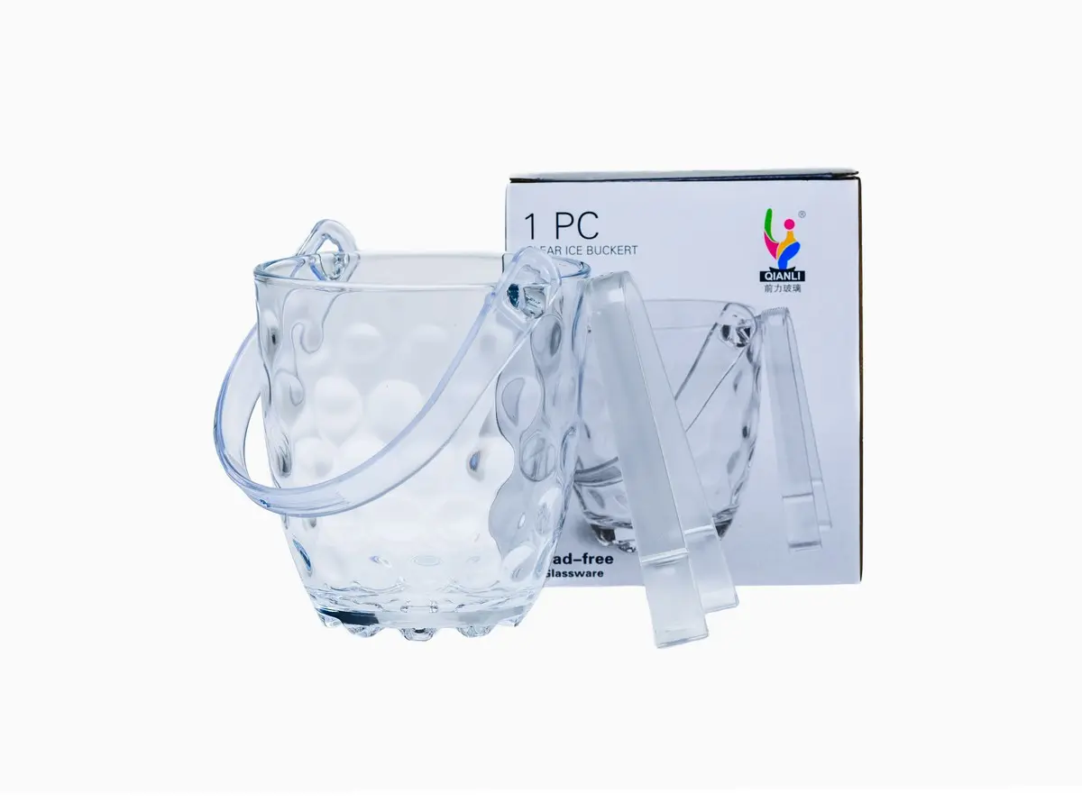 ВЕДРО ДЛЯ ЛЬДА стекло/пластмасса "Верона" 700 мл/14,5*12*13 см (арт. 25368557, код 270392)