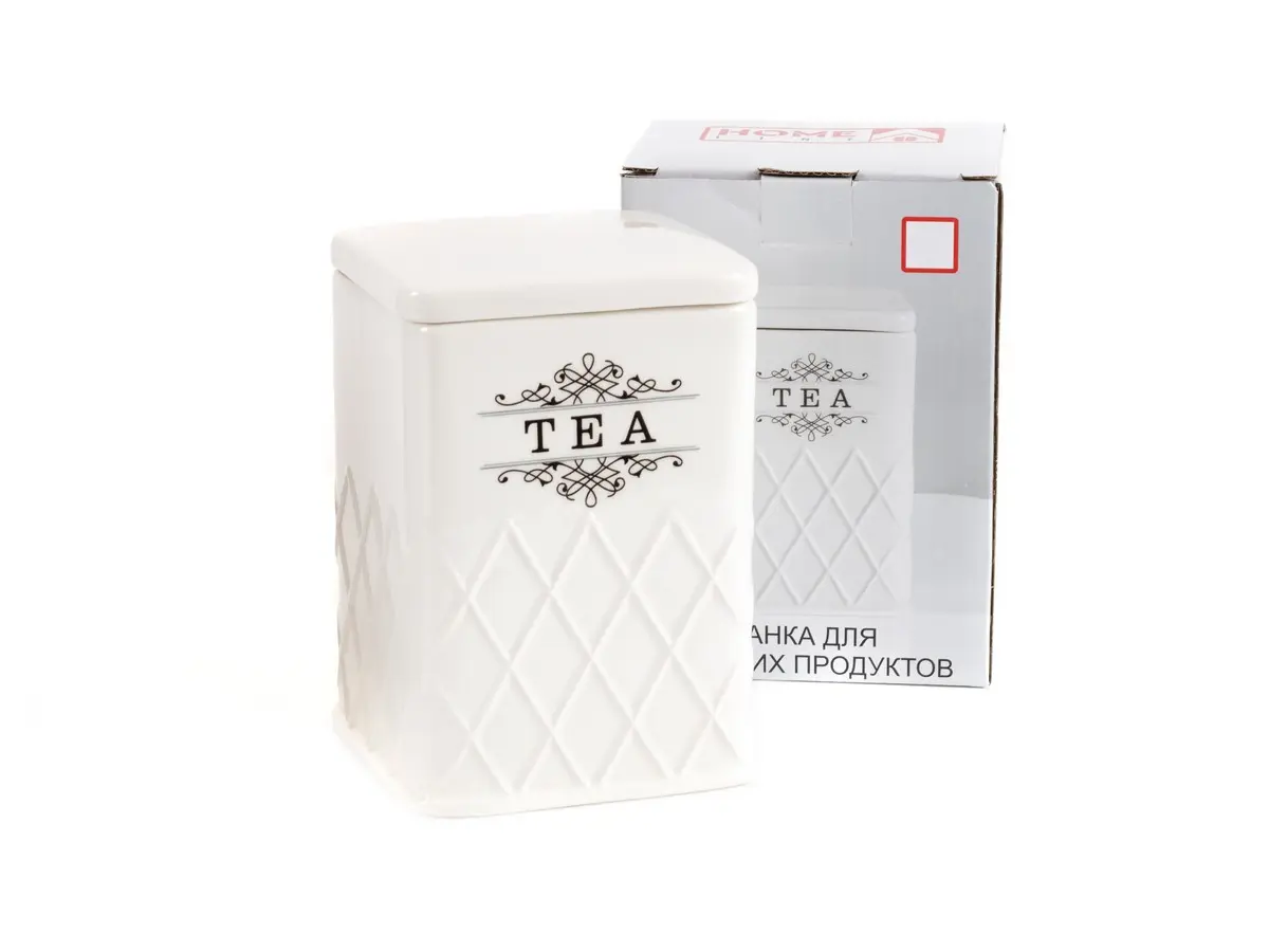 БАНКА ДЛЯ СЫПУЧИХ ПРОДУКТОВ керамическая "Tea" 1200 мл/10,8*15 см (арт. HC21B25T, код 256372)