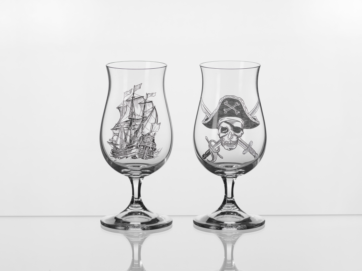 НАБОР БОКАЛОВ стеклянных "Bucaneer rum" 2 шт. 190 мл/15 см (арт. 4GA27/OB432/190-2, код 933180)