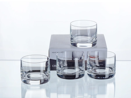 НАБОР СТАКАНОВ стеклянных "Neat Whisky" 4 шт. 110 мл/5,5 см (арт. 25015/110-4, код 111520)
