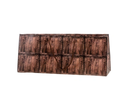 ПАКЕТ ПОДАРОЧНЫЙ ДЛЯ БУТЫЛКИ бумажный 37*15,5*10 см (арт. EST-931B, код 286072)
