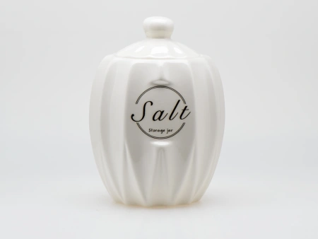 БАНКА ДЛЯ СЫПУЧИХ ПРОДУКТОВ керамическая "Salt" 700 мл/11,3*11,3*15,6 см (арт. QC24B179SA, код 292905)