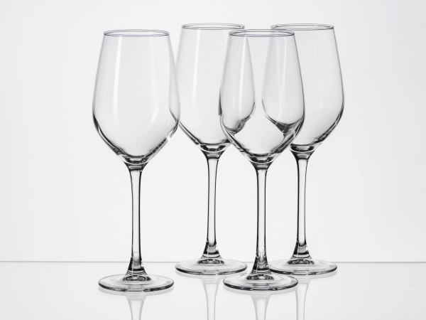 НАБОР БОКАЛОВ ДЛЯ ВИНА стеклянных "Tasting time. Chablis" 4 шт. 350 мл (арт. P6817, код 035830)
