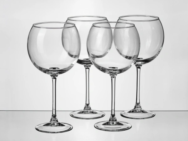 НАБОР БОКАЛОВ ДЛЯ ВИНА стеклянных "Tasting Time. Burgundy" 4 шт. 650 мл (арт. P6816, код 035823)
