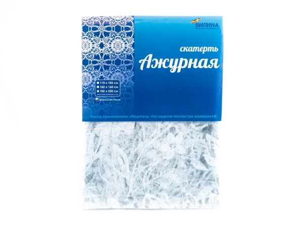 СКАТЕРТЬ пвх "Ажурная" 132*220 см (арт. 6869-004-1, код 098566)