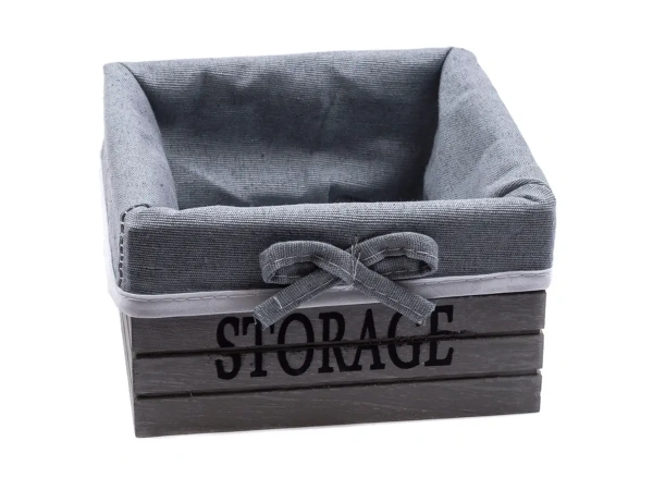 КОРЗИНА деревянная "Storage" 19*19*10 см (арт. 25559916, код 198368)
