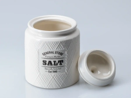 БАНКА ДЛЯ СЫПУЧИХ ПРОДУКТОВ керамическая "Salt" 780 мл/11*15 см (арт. QC23A519SA, код 277896)