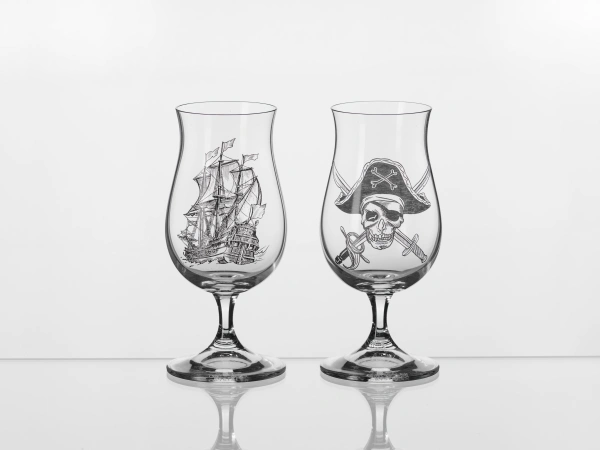 НАБОР БОКАЛОВ стеклянных "Bucaneer rum" 2 шт. 190 мл/15 см (арт. 4GA27/OB432/190-2, код 933180)
