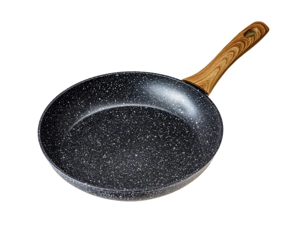 СКОВОРОДА алюминиевая с антипригарным мраморным покрытием "Black Granite" 26*4,5 см (арт. 704665, код 291953)